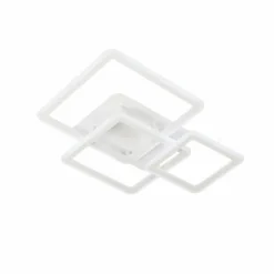 Luminaires Fischer & Honsel Plafonnier Fischer & Honsel Gelder LED Blanc, 1 lumière, Télécommandes, Changeur de couleurs