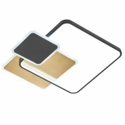 Luminaires Fischer & Honsel Plafonnier Fischer & Honsel Tomo LED Noir, 1 lumière, Télécommandes* Éclairage Led