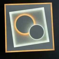 Luminaires Fischer & Honsel Plafonnier Fischer-Honsel Ratio LED Blanc, 1 lumière, Télécommandes* Éclairage Led