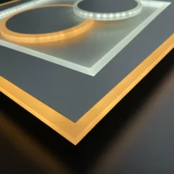 Luminaires Fischer & Honsel Plafonnier Fischer-Honsel Ratio LED Blanc, 1 lumière, Télécommandes* Éclairage Led