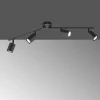 Luminaires Fischer & Honsel Plafonnier Fischer-Honsel Vano Noir, 4 lumières* Spots Et Projecteurs