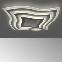 Luminaires Fischer & Honsel Plafonnier Fischer-Honsel Gorden LED Blanc, 1 lumière, Télécommandes* Éclairage Led