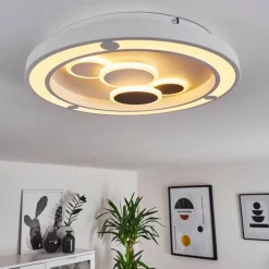 hofstein Plafonnier Fitili LED Blanc, 1 lumière, Télécommandes