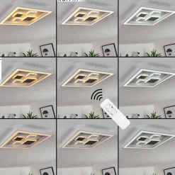 hofstein Plafonnier Fitili LED Blanc, 1 lumière, Télécommandes