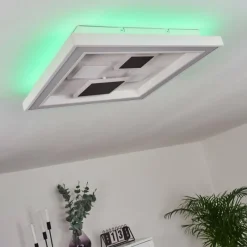 hofstein Plafonnier Fitili LED Noir, Blanc, 1 lumière, Télécommandes, Changeur de couleurs