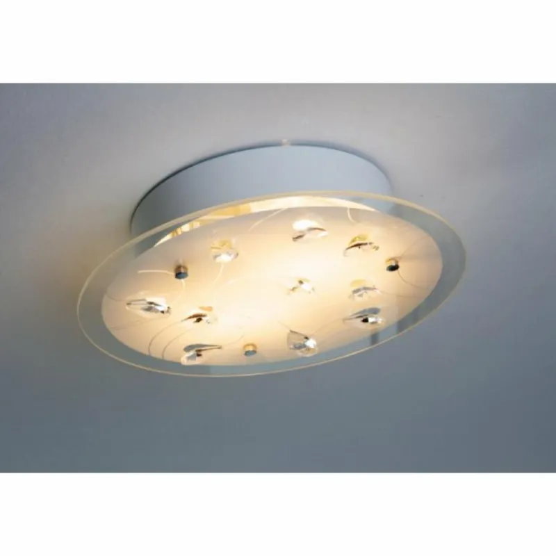 Luminaires Globo Lighting Plafonnier 2flg. Blanc, 2 lumières