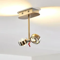 hofstein Plafonnier Florenz LED Nickel mat, 2 lumières