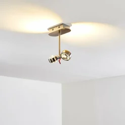 hofstein Plafonnier Florenz LED Nickel mat, 2 lumières