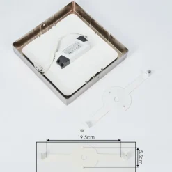 hofstein Plafonnier Fnsrud LED Nickel mat, 1 lumière* Éclairage Led