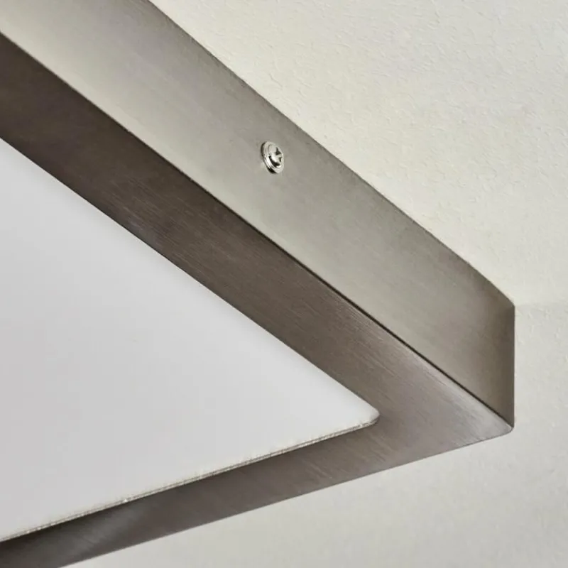 hofstein Plafonnier Fnsrud LED Nickel mat, 1 lumière
