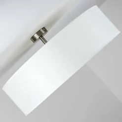 Lampes En Tissu-hofstein Plafonnier Foggia Blanc, 3 lumières