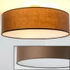 Lampes En Tissu-hofstein Plafonnier Foggia Brun, 3 lumières