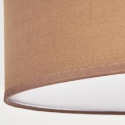 Lampes En Tissu-hofstein Plafonnier Foggia Nickel mat, 3 lumières