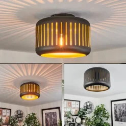 hofstein Plafonnier Fournie Noir, 1 lumière* Plafonniers