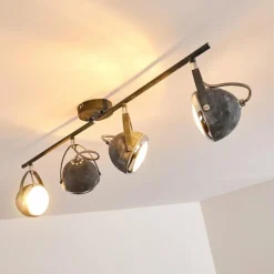 hofstein Plafonnier Foverup Chrome, Gris, 4 lumières