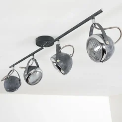 hofstein Plafonnier Foverup Chrome, Gris, 4 lumières