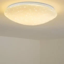 hofstein Plafonnier FOXES LED Blanc, 1 lumière, Télécommandes, Changeur de couleurs* Éclairage Led