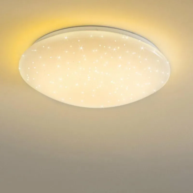 hofstein Plafonnier FOXES LED Blanc, 1 lumière, Télécommandes, Changeur de couleurs* Éclairage Led