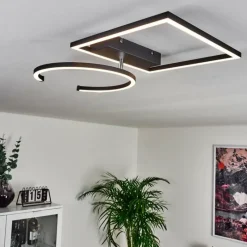 hofstein Plafonnier Frederick LED Noir, Blanc, 1 lumière