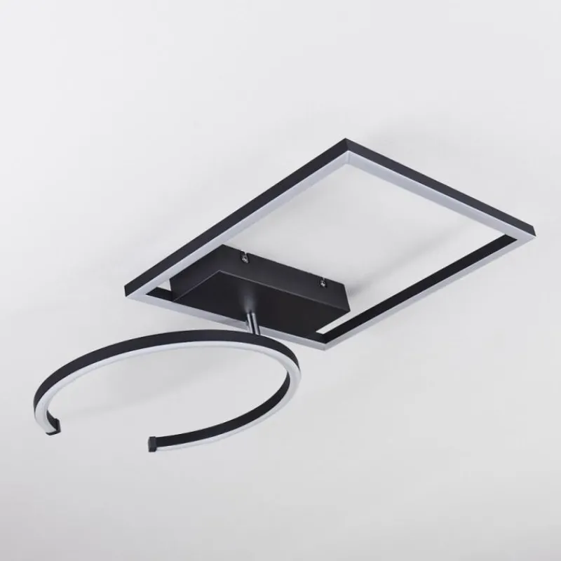 hofstein Plafonnier Frederick LED Noir, Blanc, 1 lumière