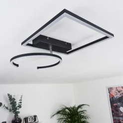 hofstein Plafonnier Frederick LED Noir, Blanc, 1 lumière