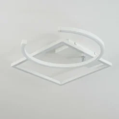 hofstein Plafonnier Frederick LED Chrome, Blanc, 1 lumière