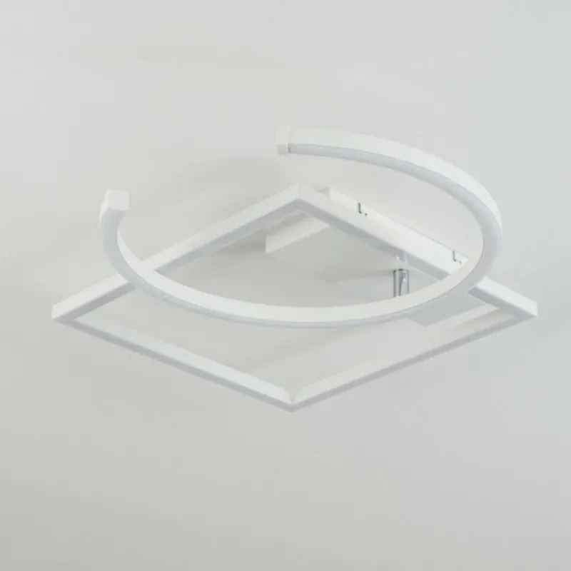 hofstein Plafonnier Frederick LED Chrome, Blanc, 1 lumière