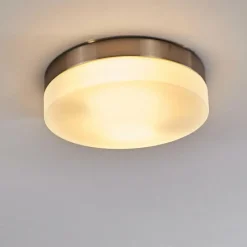 hofstein Plafonnier Fresno Nickel mat, 2 lumières