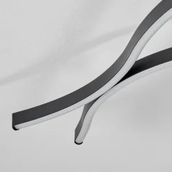 hofstein Plafonnier Fuliola LED Noir, 1 lumière