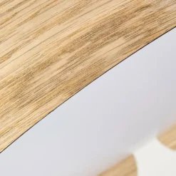 hofstein Plafonnier Fuscado LED Couleur bois, 1 lumière