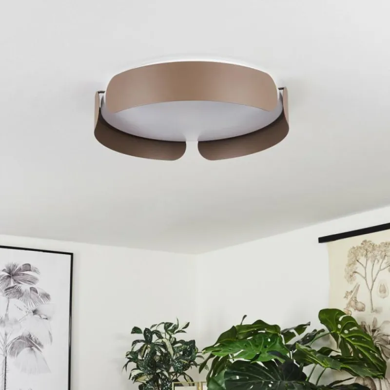 hofstein Plafonnier Fuscado LED Moka, 1 lumière