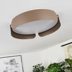 hofstein Plafonnier Fuscado LED Moka, 1 lumière