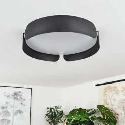 hofstein Plafonnier Fuscado LED Noir, 1 lumière