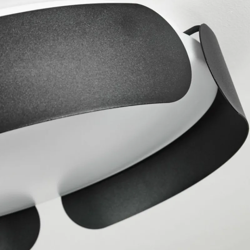 hofstein Plafonnier Fuscado LED Noir, 1 lumière