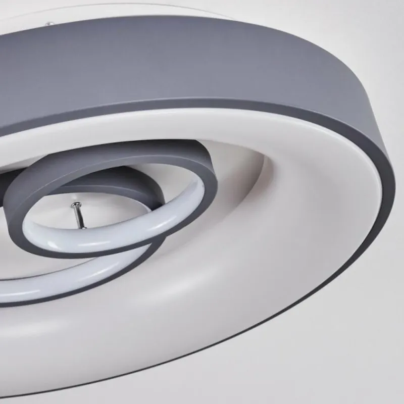 hofstein Plafonnier Gabbiana LED Gris, Blanc, 1 lumière, Télécommandes
