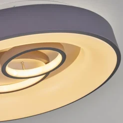 hofstein Plafonnier Gabbiana LED Gris, Blanc, 1 lumière, Télécommandes