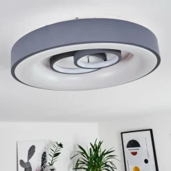 hofstein Plafonnier Gabbiana LED Gris, Blanc, 1 lumière, Télécommandes