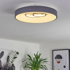 hofstein Plafonnier Gabbiana LED Gris, Blanc, 1 lumière, Télécommandes