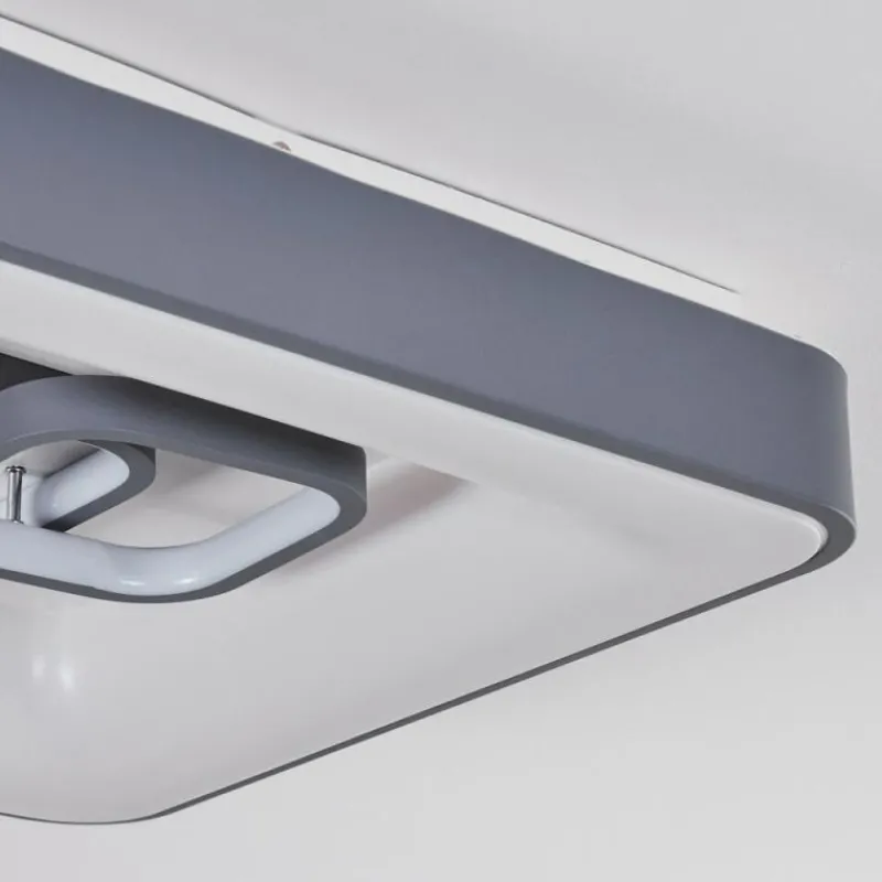 hofstein Plafonnier Gabbiana LED Gris, Blanc, 1 lumière, Télécommandes