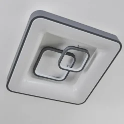 hofstein Plafonnier Gabbiana LED Gris, Blanc, 1 lumière, Télécommandes