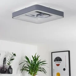 hofstein Plafonnier Gabbiana LED Gris, Blanc, 1 lumière, Télécommandes