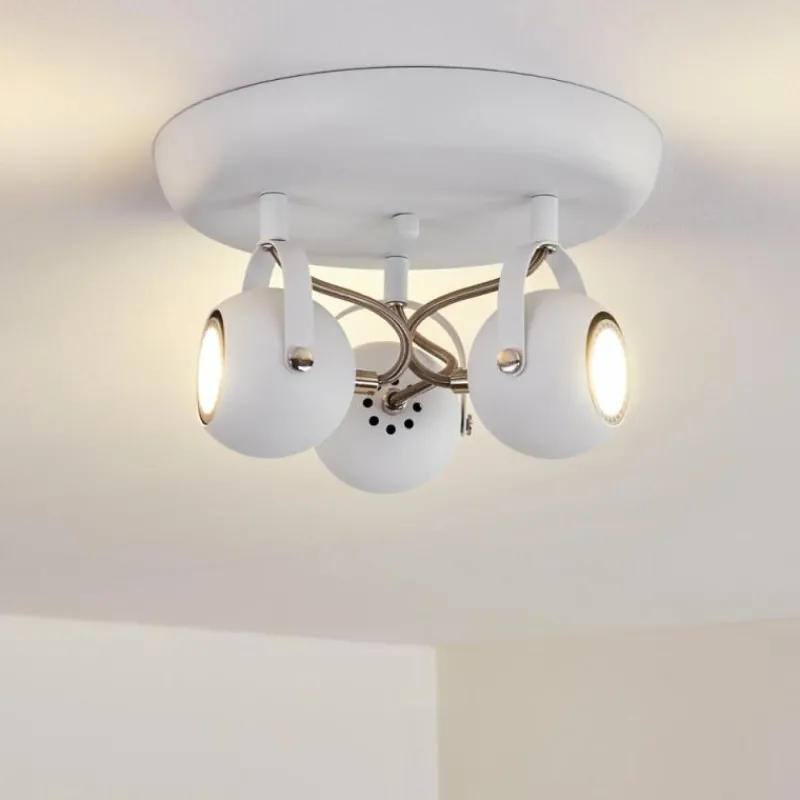 hofstein Plafonnier Gadmen Blanc, 3 lumières