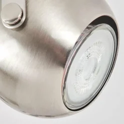 hofstein Plafonnier Gadmen Chrome, Nickel mat, 1 lumière