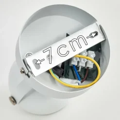 hofstein Plafonnier Gadmen Chrome, Blanc, 1 lumière