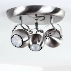 hofstein Plafonnier Gadmen Nickel mat, 3 lumières