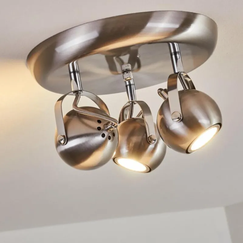 hofstein Plafonnier Gadmen Nickel mat, 3 lumières