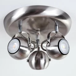 hofstein Plafonnier Gadmen Nickel mat, 3 lumières