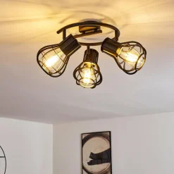 hofstein Plafonnier Gainesville Noir, 3 lumières