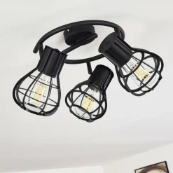 hofstein Plafonnier Gainesville Noir, 3 lumières