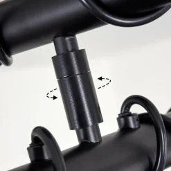 Lampes Vintages & Rétros-hofstein Plafonnier Gainsville Noir, 7 lumières